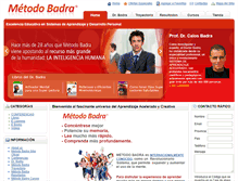 Tablet Screenshot of metodobadra.com